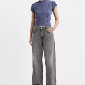 Levi's Baggy Dad Gray Jeans (Size 27)